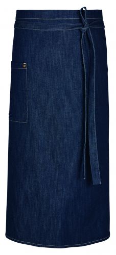 Bistroschrze 100 X 80 cm in blau Jeans