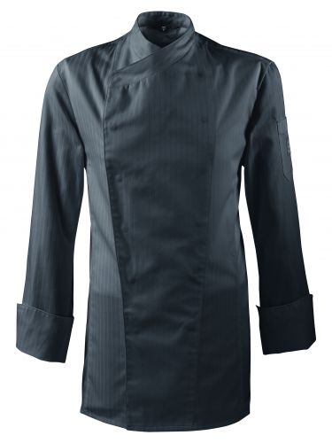 Kochjacke fr Herren regular fit PREMIUM mit Satinstreifen