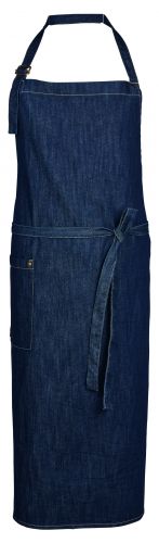 Latzschrze jeansblau