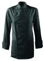 Kochjacke fr Herren regular fit PREMIUM mit Satinstreifen